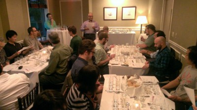 Raj Sabharwal, of Purple Valley Imports, Whisky Importer of the Year 2013, led a very informative World Whiskies in the Blind tasting in Providence on May 21st at the Waterman Grille. 
